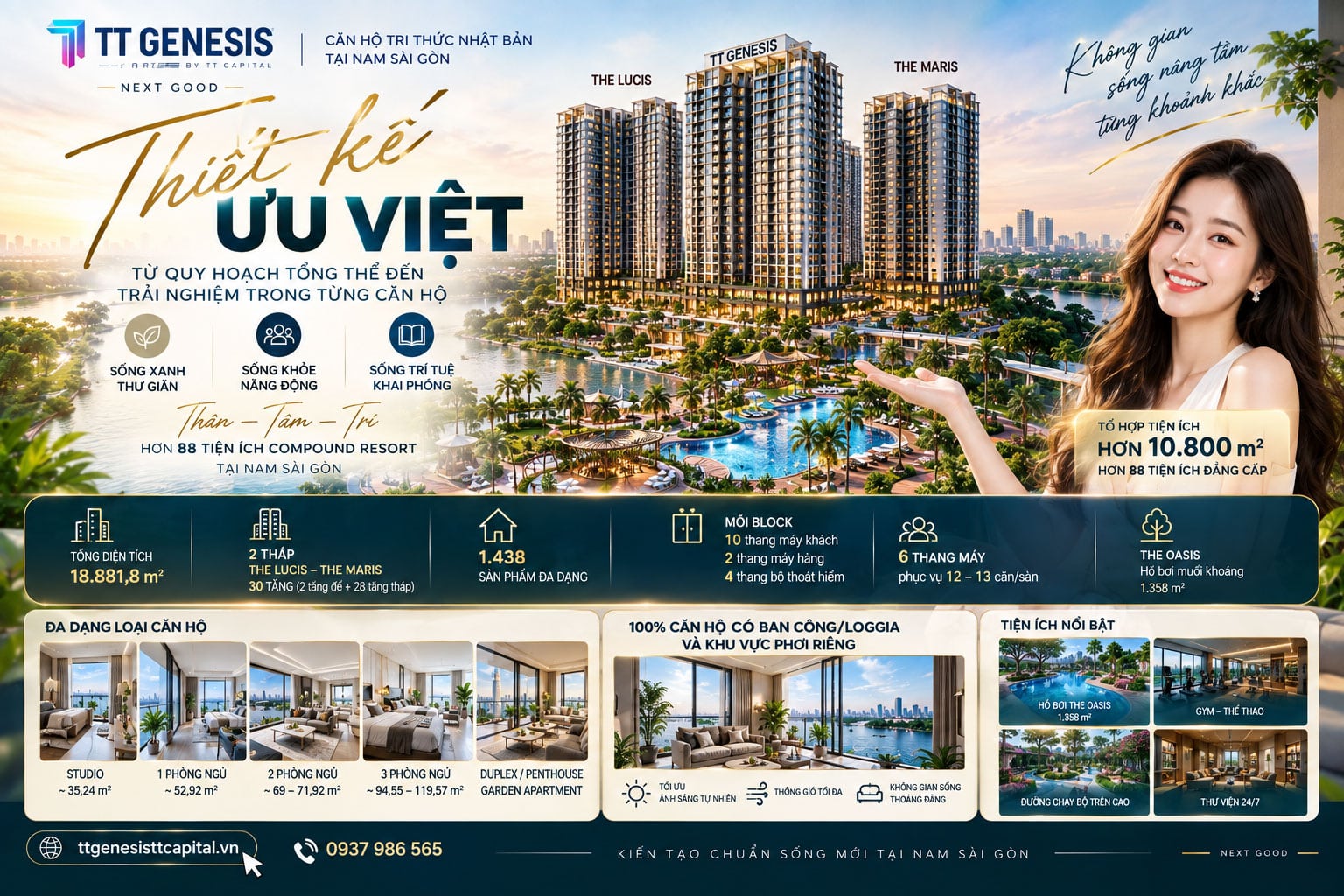 Thiết kế ưu việt – từ quy hoạch tổng thể đến trải nghiệm trong từng căn hộ