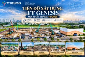 Tiến độ xây dựng TT Genesis mới nhất tháng 10/2026